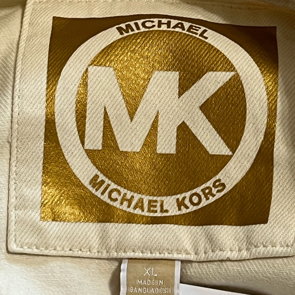 Michael Kors Bone Colored Cotton Trench Coat - Picture 3 of 6